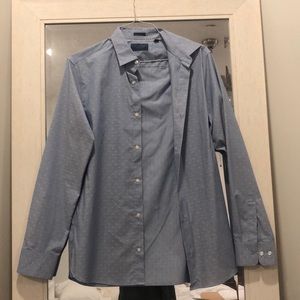Blue dot dress shirt